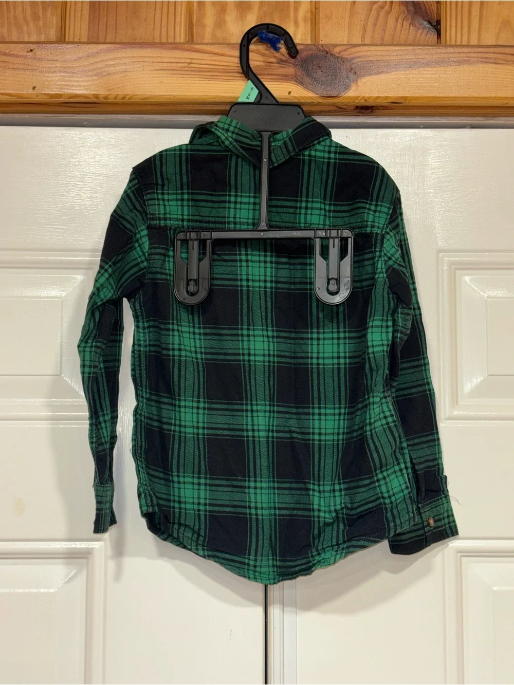 Carter's Green and Black Plaid Shirt